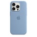 Custodia in silicone con MagSafe per iPhone 15 Pro Winter Blue