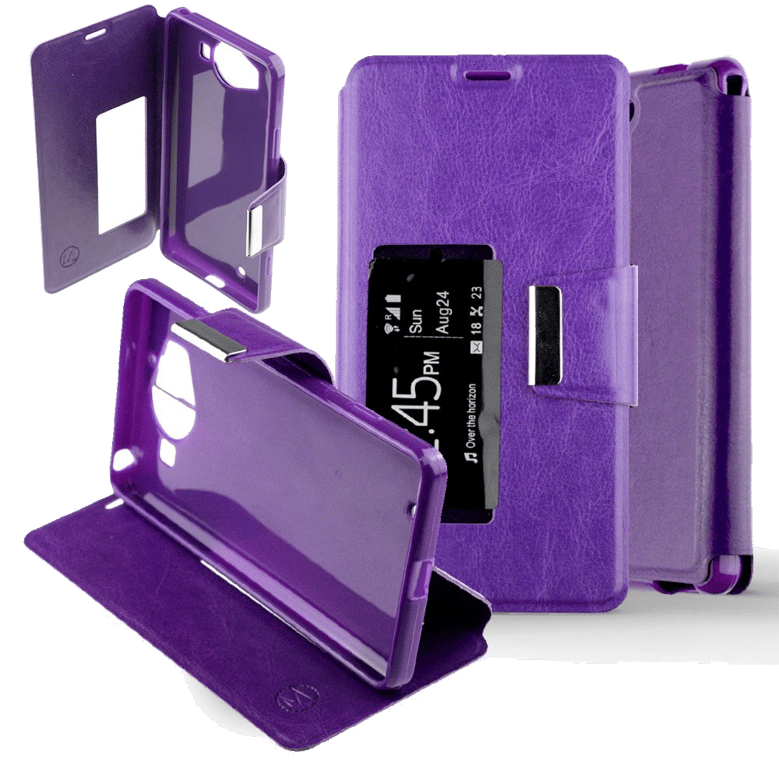 Etui Folio compatible Violet Nokia Lumia 950