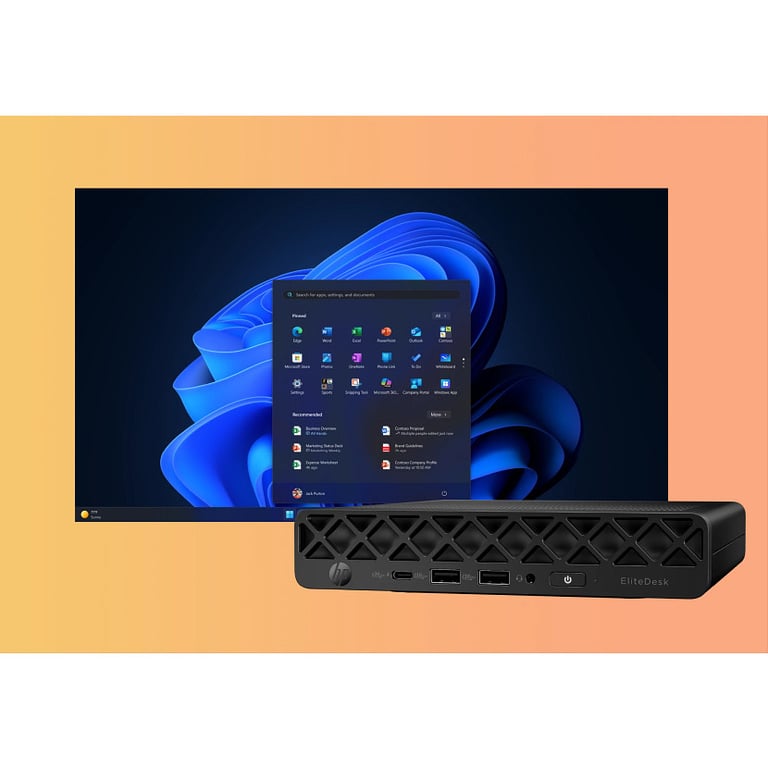 HP EliteDesk 8 Mini G1i AI Wolf Pro Security Edition Intel Core Ultra 7 DDR5 SDRAM SSD Windows 11 Pro Mini PC AI PC Neuf - vue 2