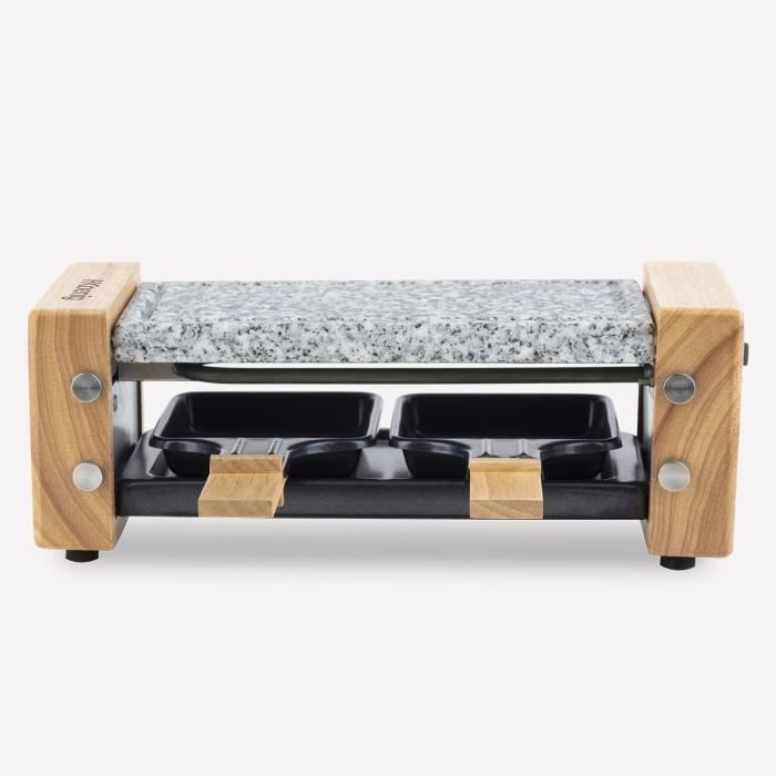 Appareil à Raclette H.Koenig WOD2 – Pierre à Cuire, 350W, 2 Personnes - vue 8