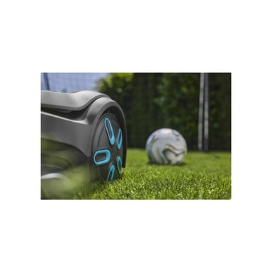 Cortacésped robot GARDENA smart SILENO sense 600 GPS-RTK + AI Vision hasta 600 m² sin cable Negro y gris