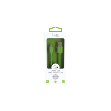 Cavo da USB a Micro-USB 2,4A - 1,5 metri - Collezione POP - Verde