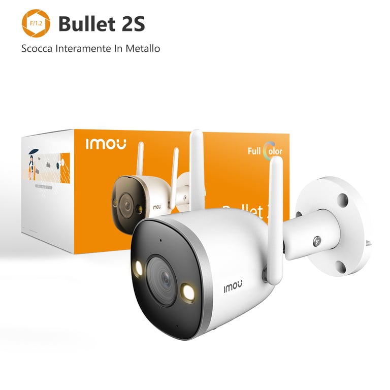 Imou Bullet 2S Balle forme Caméra de sécurité IP Intérieure 1920 x 1080 pixels Plafondmur Neuf