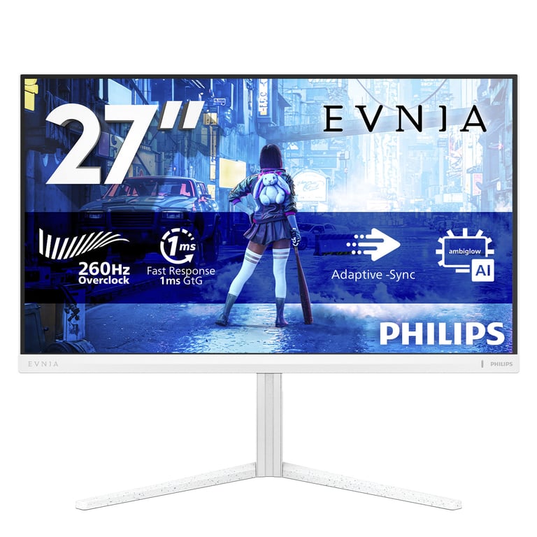 Philips Evnia 5000 27M2N5201P Écran LED jeux 27 1920 x 1080 Full HD @ 240 Hz Fast IPS 1000:1 HDR10 0.3 ms 2xHDMI DisplayPort - vue 3