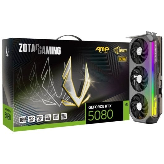 ZOTAC GAMING GeForce RTX 5080 AMP EXTREME INFINITY ULTRA GDDR7 3xDP 1xHDMI Neuf