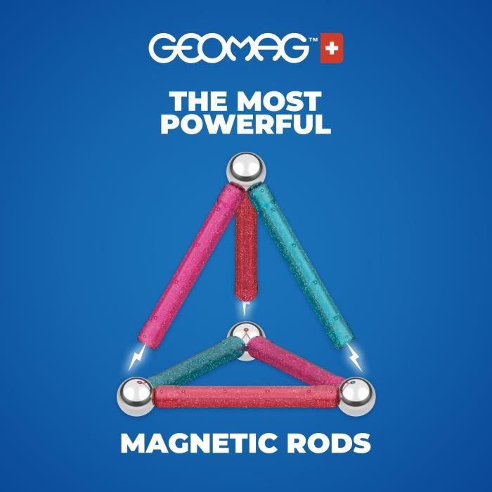 Coffret de construction - Glitter Panels - 35 pieces - Magnétique - Plastique recyclé - Neuf