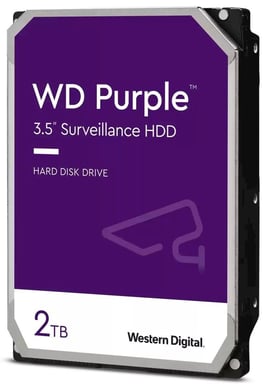 WD Purple, 3.5'', 2TB, SATA/600, 64MB cache