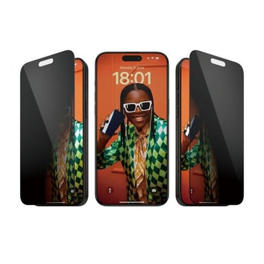 PanzerGlass ® Privacy Screen Protector iPhone 15 Pro Max | Ultra-Wide Fit w. EasyAligner Protection d'écran transparent Apple 1 pièce(s)