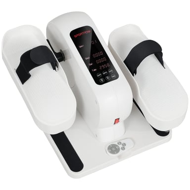 Vélo elliptique mini SPORTNOW, appareil de fitness électrique à placer sous un meuble, avec télécommande