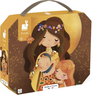 Puzzle de 100 piezas inspirado en el arte de Klimt - Edición transportable