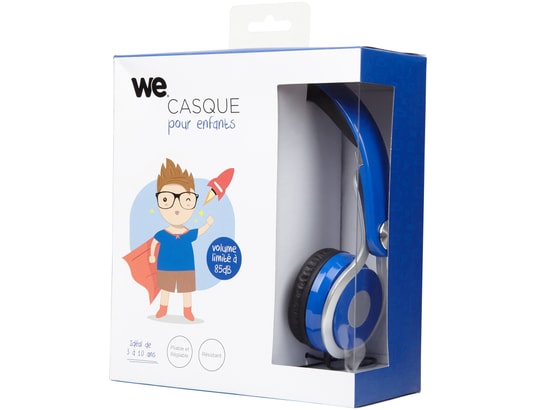 WeKids Casque Filaire pour Enfants avec Régulateur et Limitateur de Volume 85dB pour Enfants avec Microphone Ecouteurs Pliables Stéréo pour Enfants Neuf - vue 5