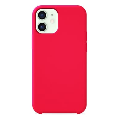 Coque silicone unie Soft Touch Rose compatible Apple iPhone 12 Mini