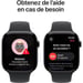 Apple Watch Series 10 (2024) GPS + Cellular, Cassa Nera da 46mm con Cinturino in Gomma S/M, Nero