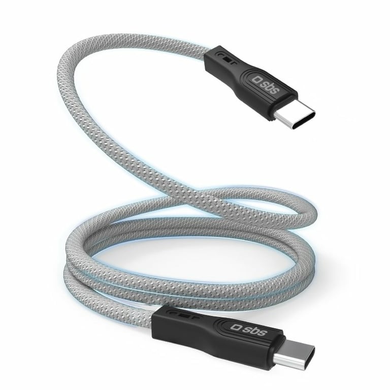 SBS Câble USB-C - USB-C avec finition magnétique, 1 m - Neuf
