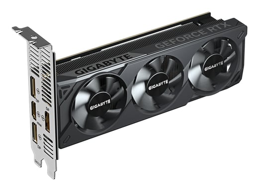 GIGABYTE GeForce RTX 5060 OC Low Profile 8G Tarjeta Gráfica - 8GB GDDR7, 128bit, PCI-E 5.0, 2512 MHz Frecuencia del núcleo, 3 x DisplayPort, 1 x HDMI, GV-N5060OC-8GL