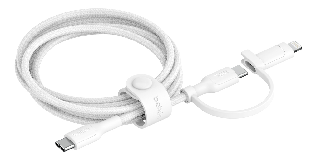 Belkin BoostCharge Pro cable USB USB 2.0 1,5 m USB C USB C/Lightning Blanco - Nuevo