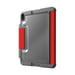 STM Funda con cierre para Ipad 10,9'' Dux Plus reforzado con ranura para Apple Pencil Rojo
