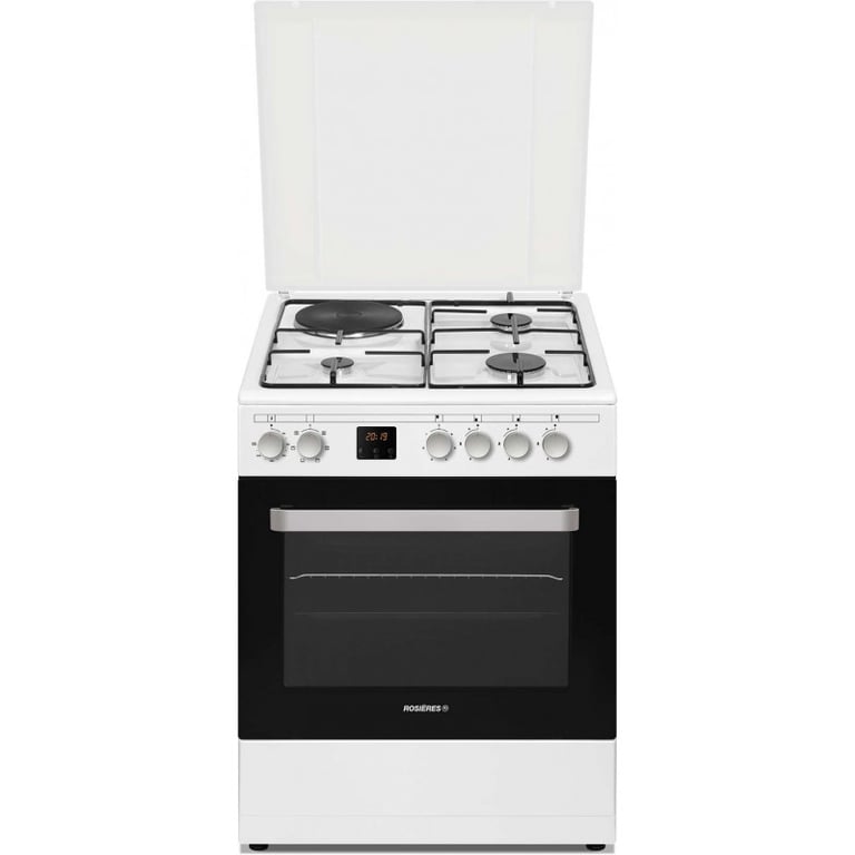 ROSIERES Cuisinière mixte 60 cm 3+1 four multifonction catalyse RGE660CMWE - vue 3