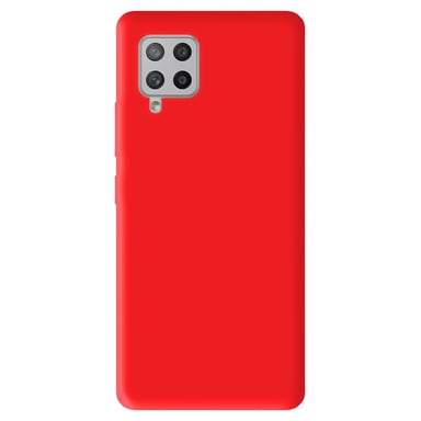Coque silicone unie Mat Rouge compatible Samsung Galaxy A42 5G