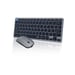 Ensemble sans fil BLUESTORK Pack Mini Clavier AZERTY compact + Souris ambidextre DPI 800/1600 Bluetooth & Dongle 2,4 GHz Gris/Noir