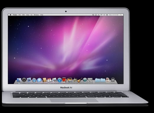 Apple MacBook Air 11'' 29,5 cm (11.6'') Intel® Core™2 Duo SU9400 2 Go DDR3-SDRAM 64 Go NVIDIA GeForce 320M Mac OS X 10.6 Snow Leopard Argent