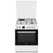 Cuisinière mixte Rosières RGE660CMW/E Four électrique 60L 4 foyers (3 gaz+1 électrique) Catalyse Minuteur Blanc