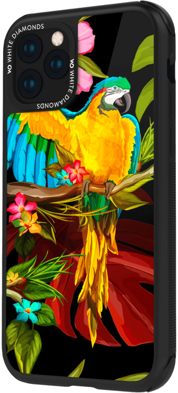 Coque de protection Jungle pour iPhone 11, perroquet