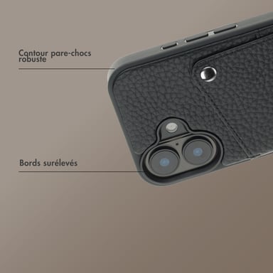 Selencia Coque Riva avec porte-cartes pour Apple iPhone 17 - Noir