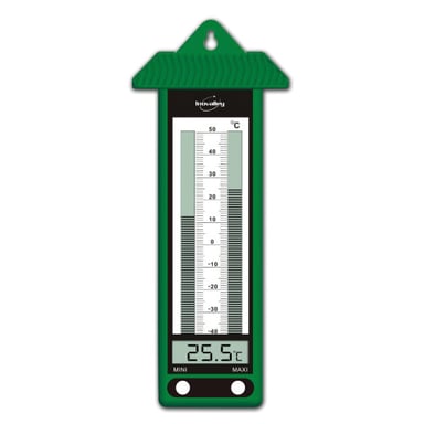 TERMÓMETRO ELECTRÓNICO INOVALLEY MINI MAXI VER - 315EL VERDE