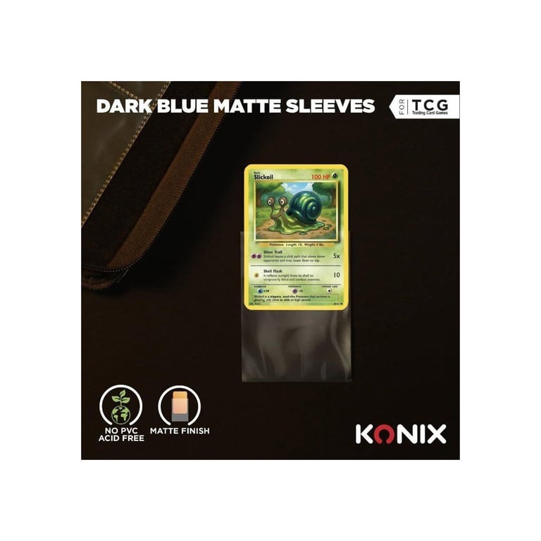 Protège cartes Matte Sleeves Konix 66 x 91 mm 100 pièces Anti reflet Neuf - vue 5