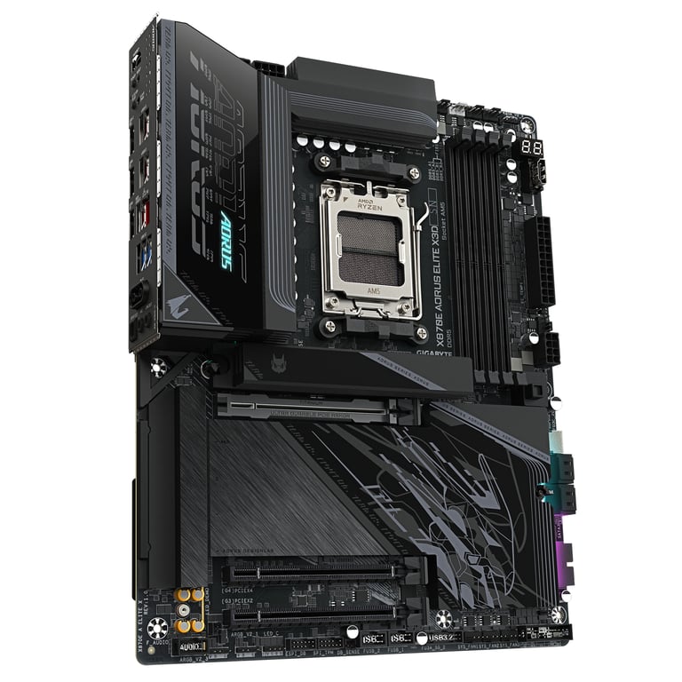 Gigabyte X870E AORUS ELITE X3D X870 AM5 ATX DDR5 - vue 6