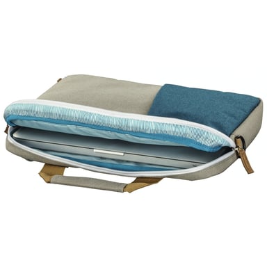 Maletín para portátil ''Florenz'', hasta 34 cm (13,3''), petróleo/gris