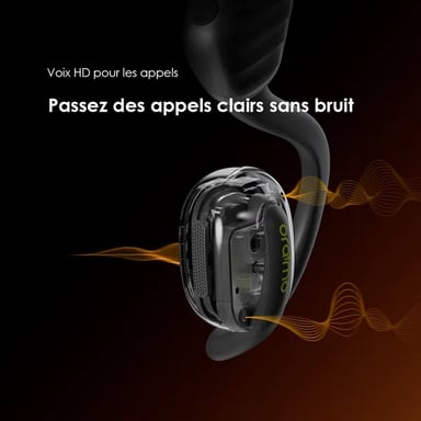 oraimo OpenCirclet 2 – Casque Bluetooth open-ear IPX5, autonomie 16h, pédomètre intégré, son Bass-Boost stéréo