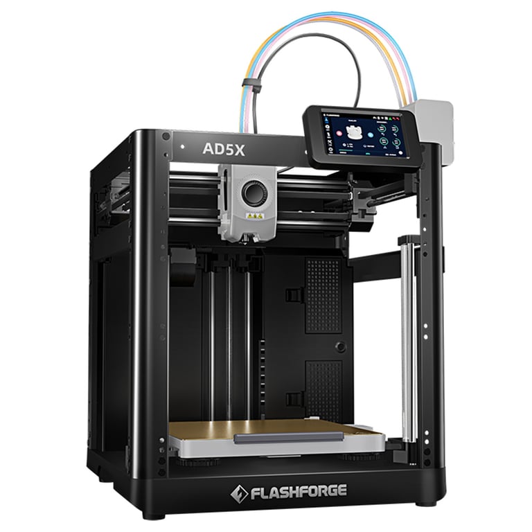 Flashforge AD5X Imprimante 3D Haute Vitesse 600 mm/ Nivellement Automatique Complet Extrudeuse Direct Drive 300°C Structure Métallique Core XY Écran Tactile 4 3 Pouces 220*220*220mm Prise UE Neuf - vue 3
