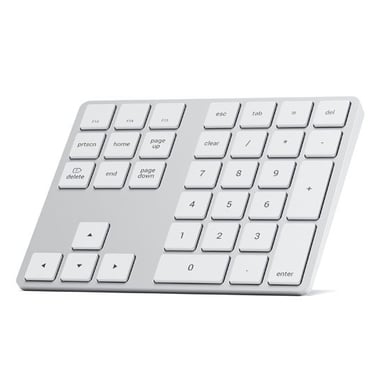 Clavier Pavé numérique Sans fil Modèle SLIM avec Touches de Raccourcis macOs Argent