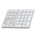 Clavier Pavé numérique Sans fil Modèle SLIM avec Touches de Raccourcis macOs Argent