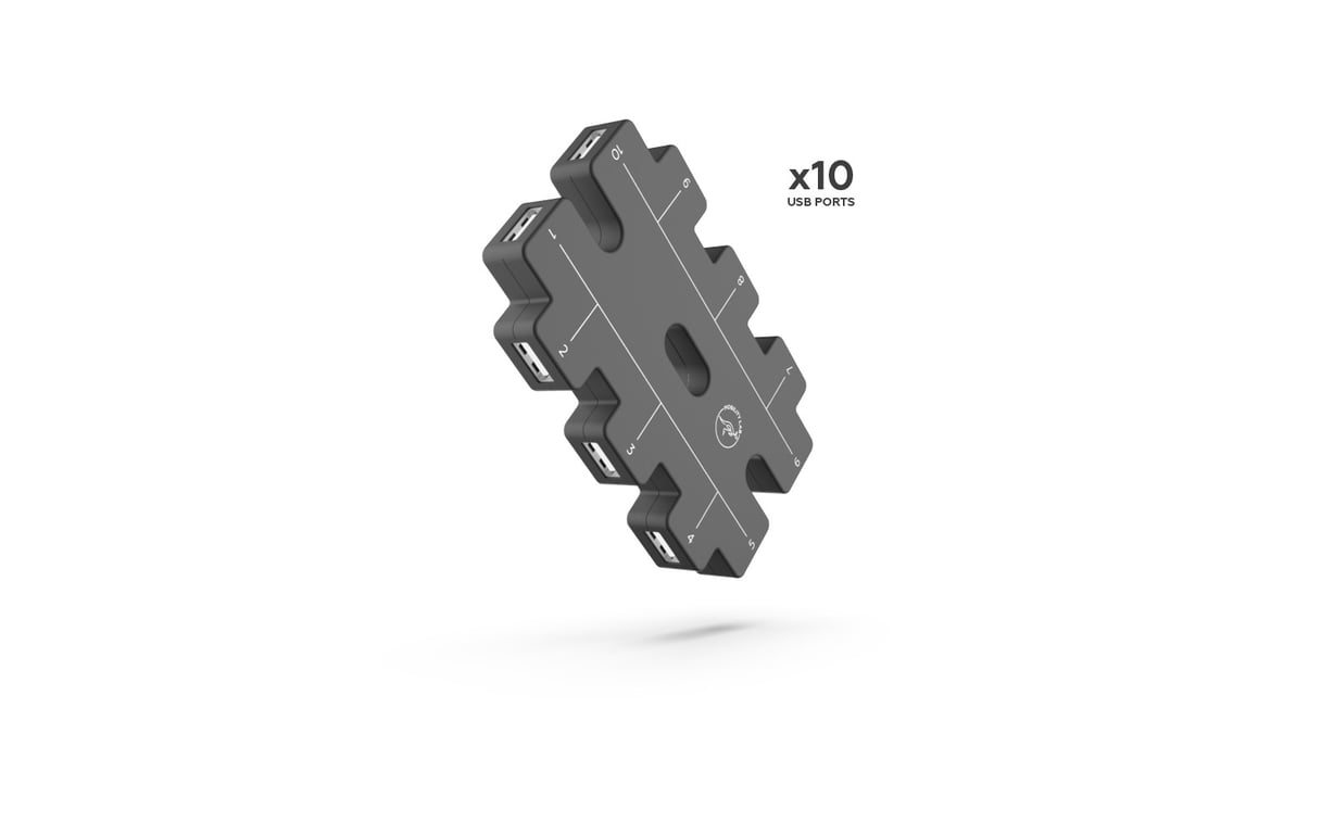 MOBILITY LAB - Hub USB - 10 puertos USB 2.0