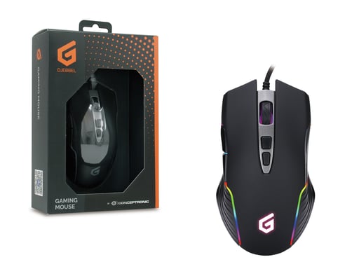 Conceptronic DJEBBEL souris Gaming USB Type-A Optique 7200 DPI