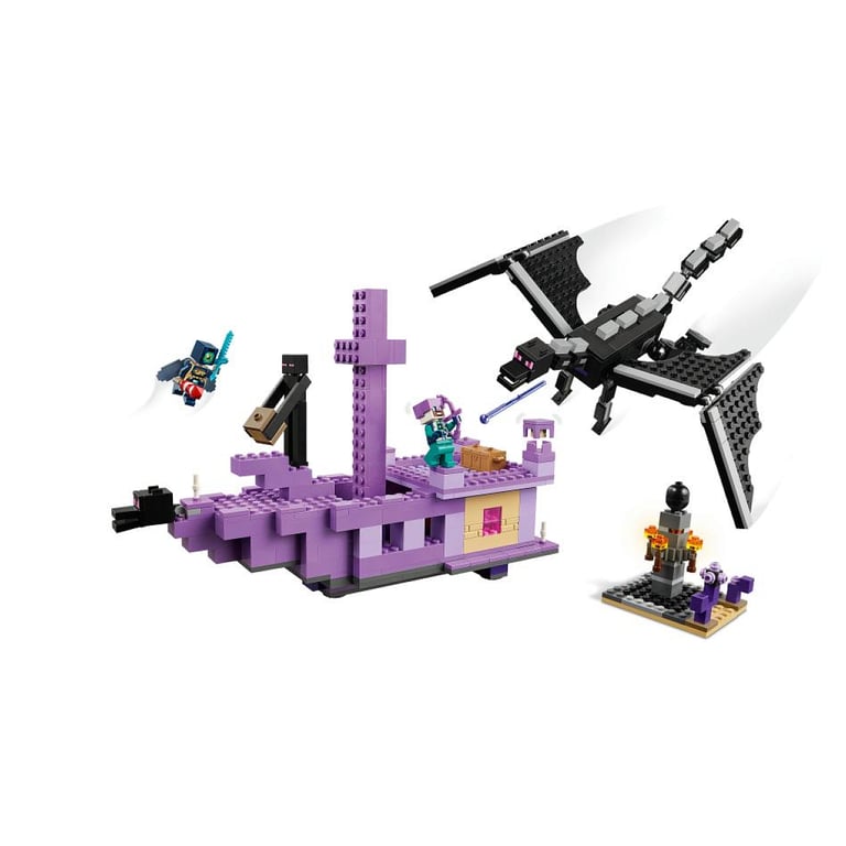Lego Minecraft Le Dragon Et Le Navire De ?ender 21264 Lego La Boite - vue 3