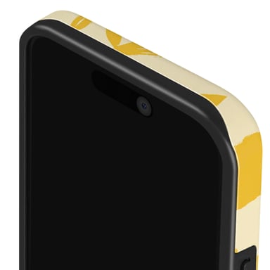Burga Funda MagSafe para iPhone 15 Pro Elegante Motivo Lemon Tart Amarillo
