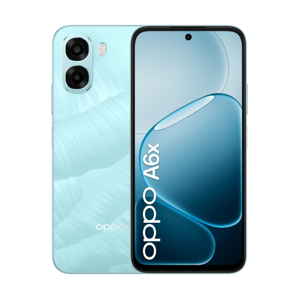 OPPO A6x (5G) 128 Go, Bleu - Neuf