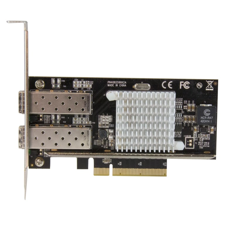 StarTech.com Carte réseau PCI Express à 2 ports fibre optique 10 Gigabit Ethernet avec SFP+ ouvert et chipset Intel - Neuf