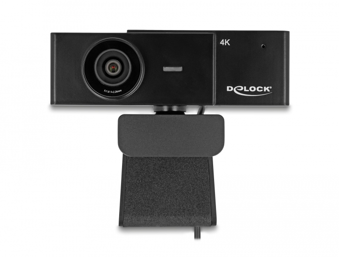 DeLOCK Webcam USB UHD avec microphone 4K 30 Hz vue à 110° et trépied Neuf - vue 2