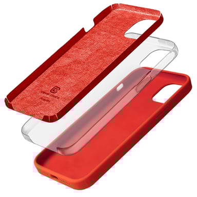 Custodia in silicone liquido per iPhone 14 Plus antiurto flessibile