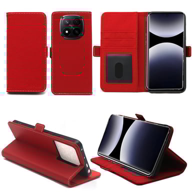 Xiaomi Redmi Note 15 5G Etui / Housse pochette protection rouge