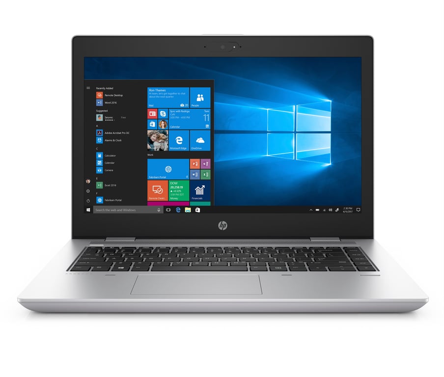 HP ProBook 640 G4 Ordinateur portable 35,6 cm (14") Intel® Core i5 i5-8350U  16 Go DDR4-SDRAM 256 Go SSD Windows 10 Pro Argent - HP
