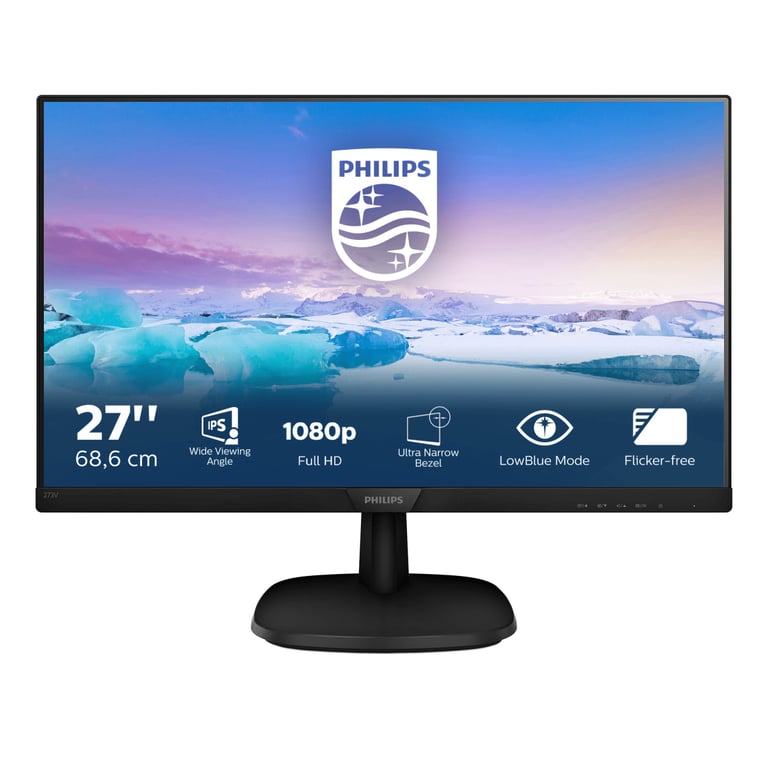 Philips Monitors V Line Moniteur LCD Full HD 273V7QJAB00 Écrans Plats de PC 68 6 cm 27" 1920 x 1080 Pixels Full HD LED 5 ms - vue 2