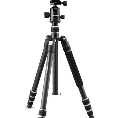 Trípode de Foto y Video Cullmann NANDO 560MC RB8.5 Negro-Plata, Carbono - Ligero, Compacto, Altura 162cm, Soporta 4kg