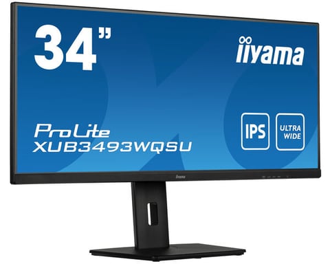 iiyama ProLite XUB3493WQSU-B5 écran plat de PC 86,4 cm (34'') 3440 x 1440 pixels UltraWide Quad HD LED Noir
