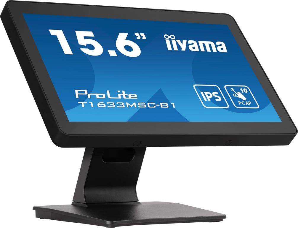 15 6' Tactile PCAP dalle IPS conception sans cadre 10 points 1920x1080 1xHDMI 1xDisplayPort USB HUB 2x2.0 450cd m² - vue 3